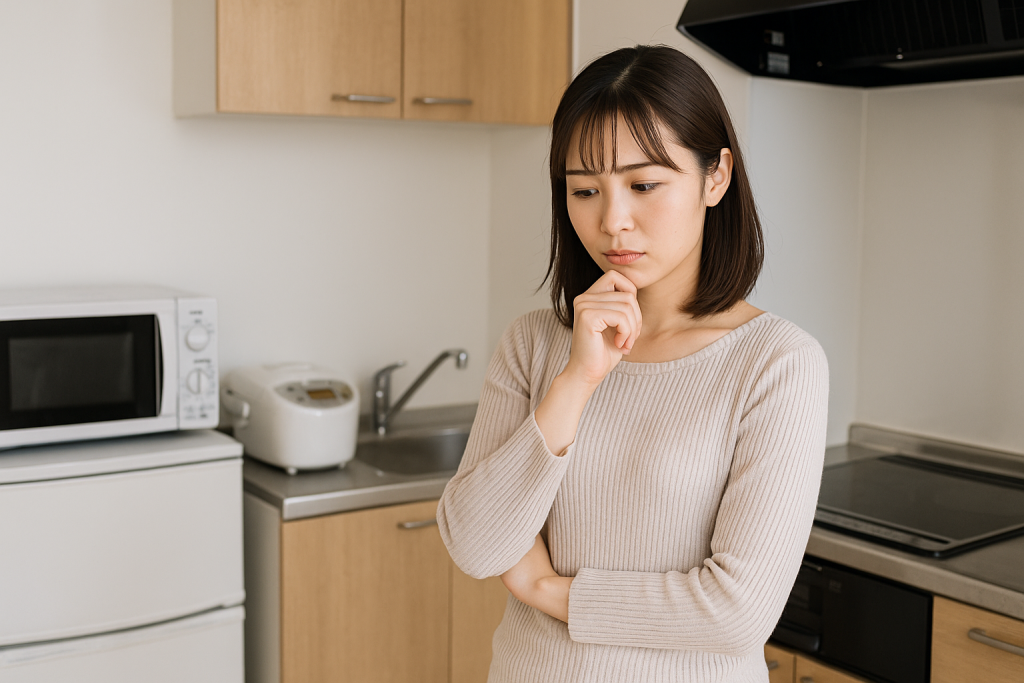 炊飯器の置き場所がない一人暮らしの現状と課題