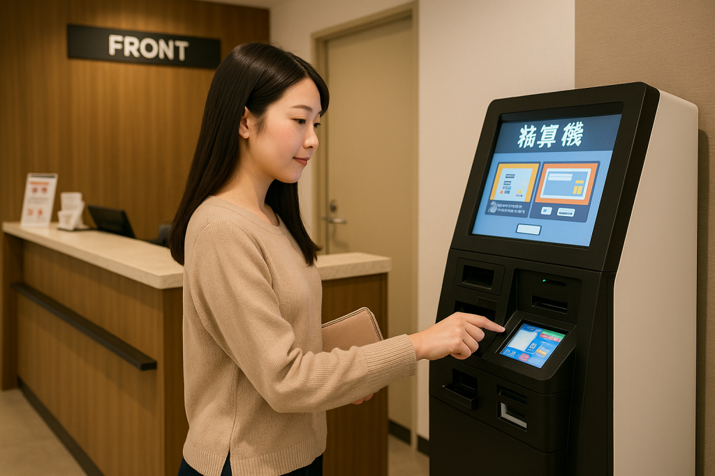 受付アプリ会員証セルフ精算で人目を減らす