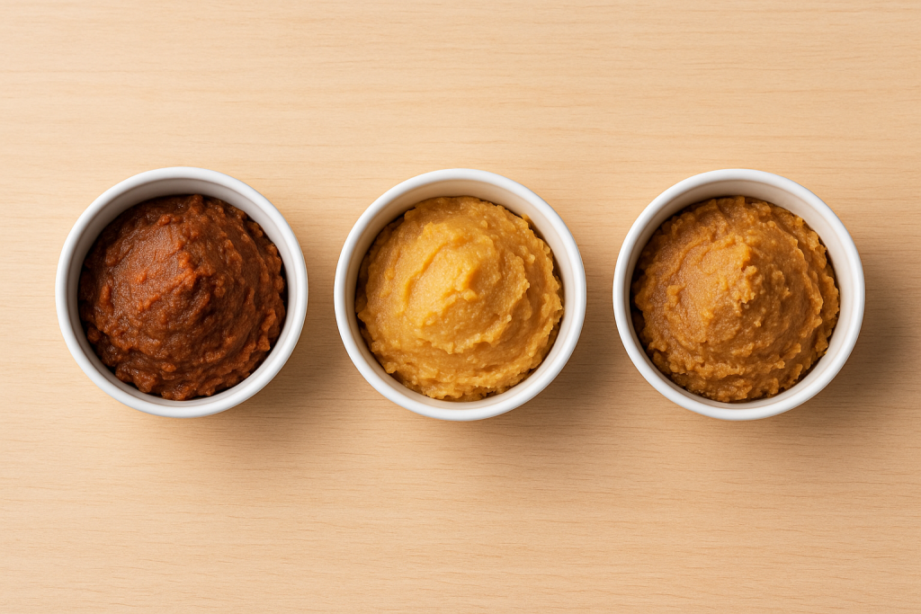 味噌の種類選び~赤・白・合わせの違いと相性