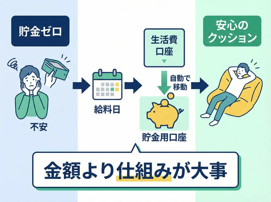 貯金ゼロの割合を知る