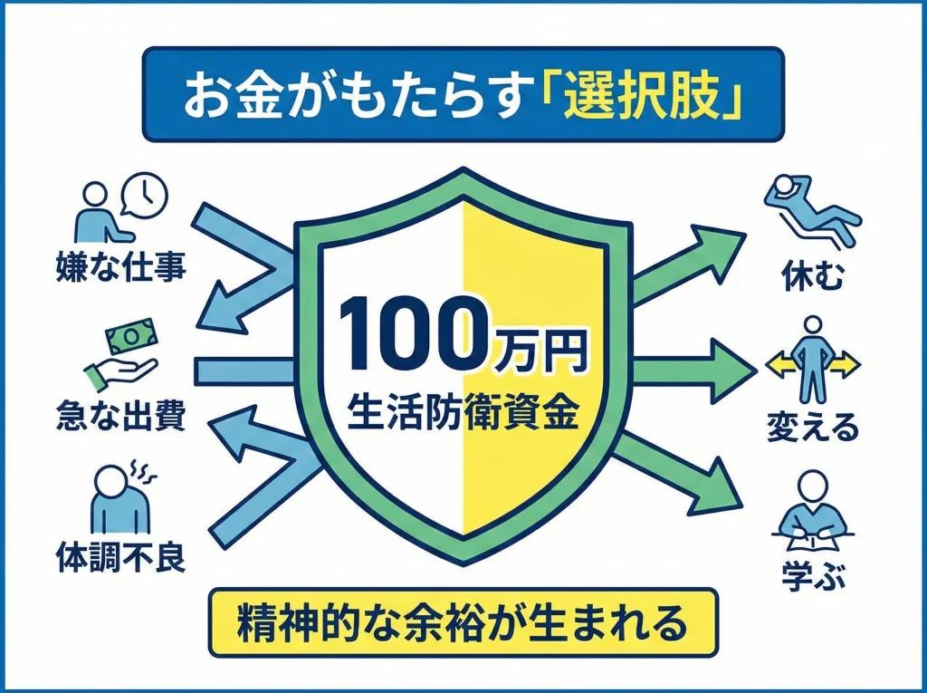 生活防衛資金は100万円