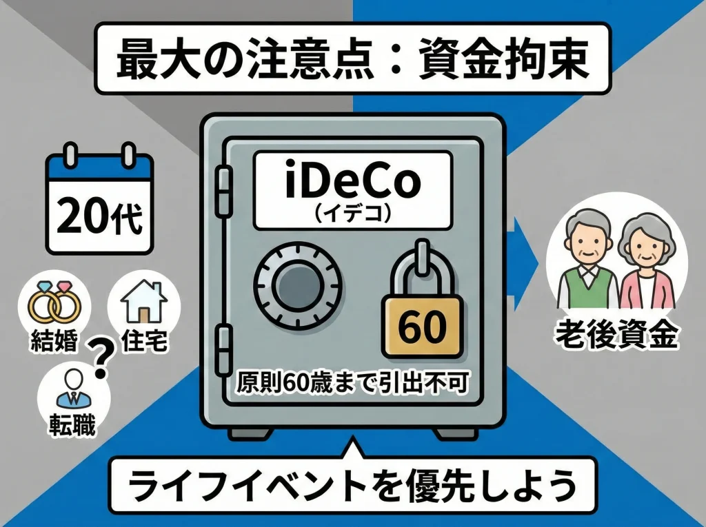 iDeCoは60歳まで引出不可