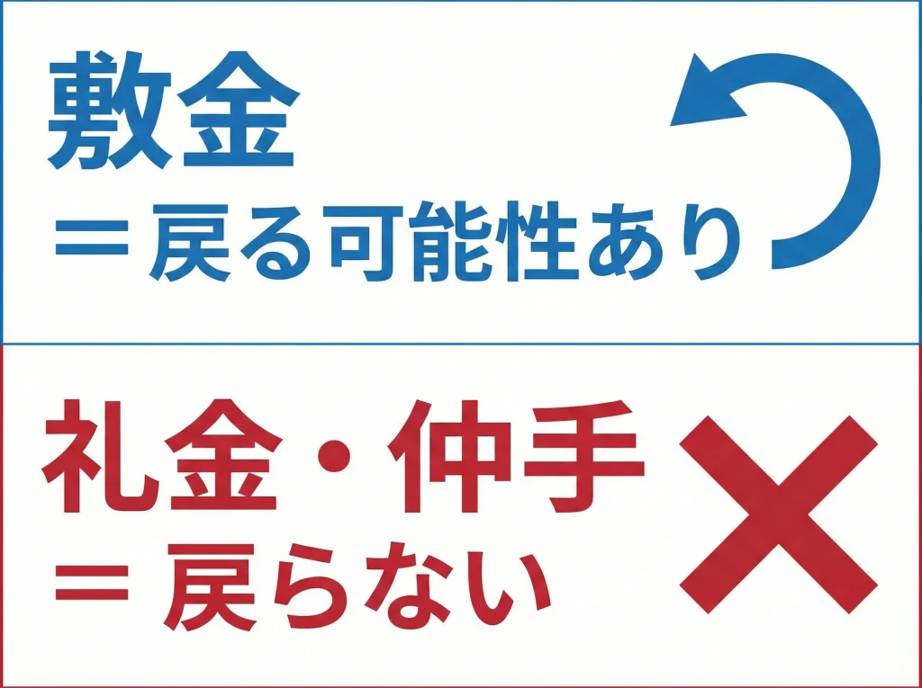 敷金礼金・仲介手数料の内訳
