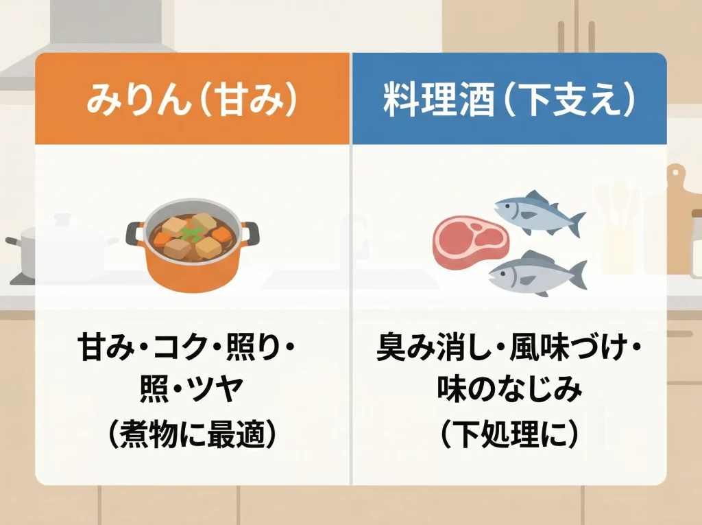 みりんと料理酒の違い