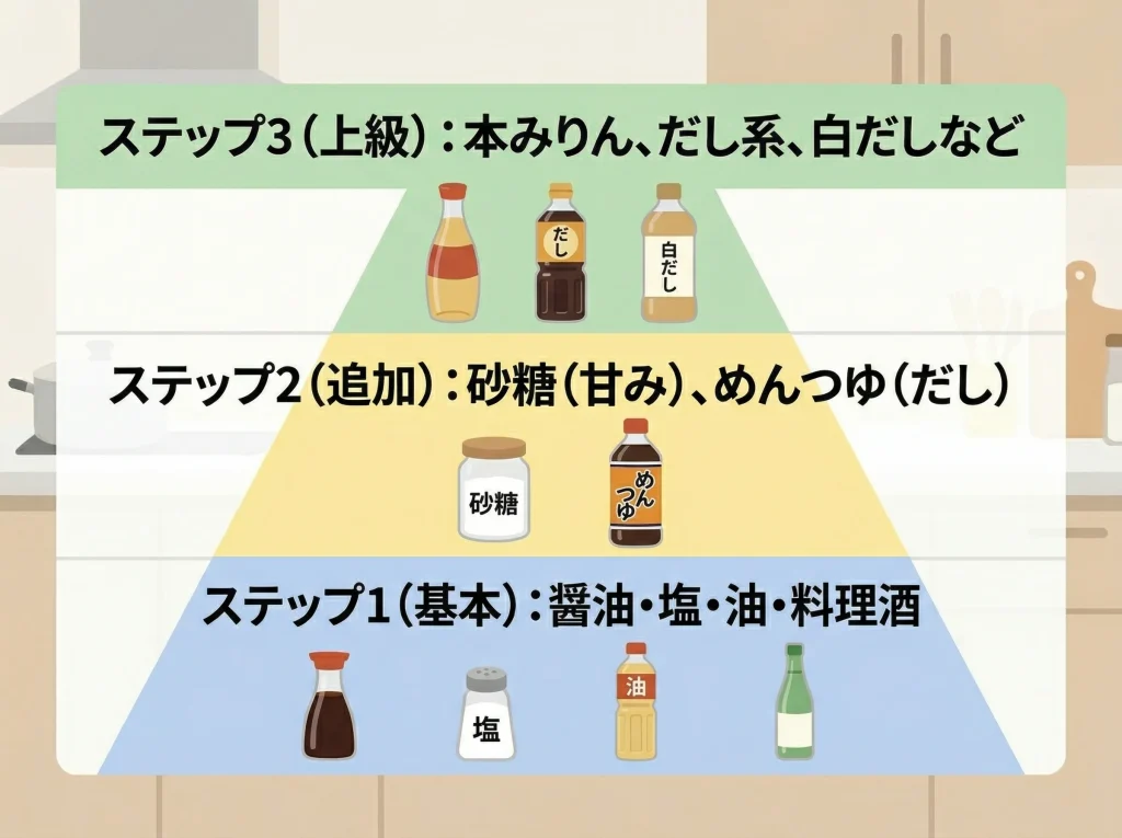 一人暮らしで必要な調味料